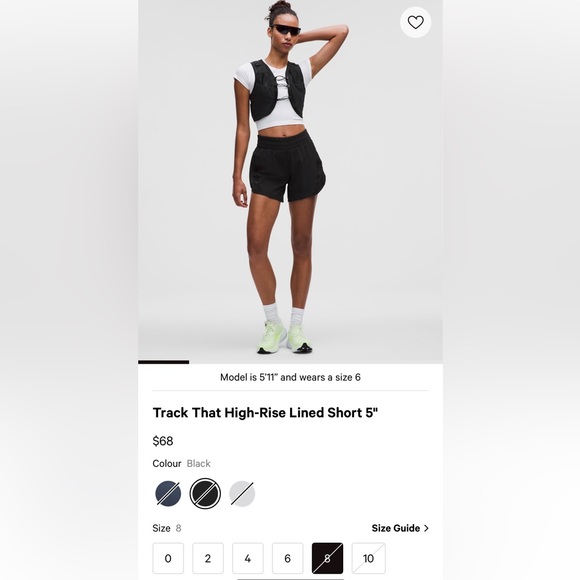 Lululemon Track That High-Rise Lined Shorts 5” - Picture 6 of 6